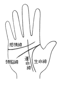 生命線すれすれに始まる運命線 無料占い 本格鑑定